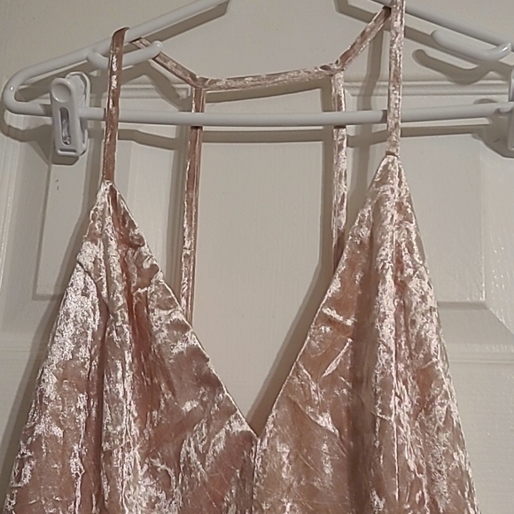 Light Pink Velvet Forever 21 Dress - Picture 3 of 7
